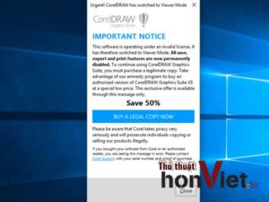 Khắc phục lỗi khi sử dụng Corel Draw X7