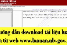 Hướng dẫn download tài liệu từ Thư viện quốc gia Việt Nam