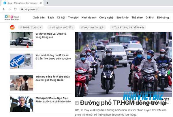 Thủ thuật HonVietBIZ | Hướng dẫn truy cập giao diện mobile phiên bản beta của Zingnews