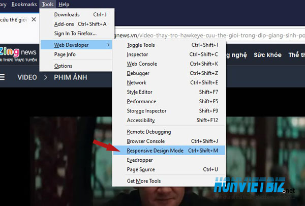 Thủ thuật HonVietBIZ | Hướng dẫn download video trên trang Zingnews