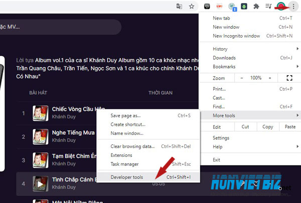 Thủ thuật HonVietBIZ | Hướng dẫn download nhạc và video trên trang ZingMp3